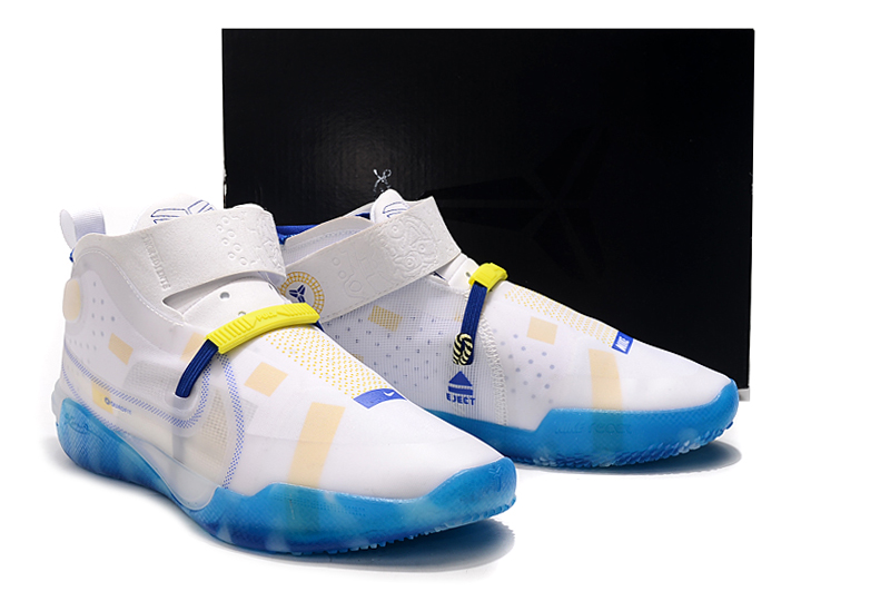 2019 Men Nike Kobe AD NXT White Yellow Blue